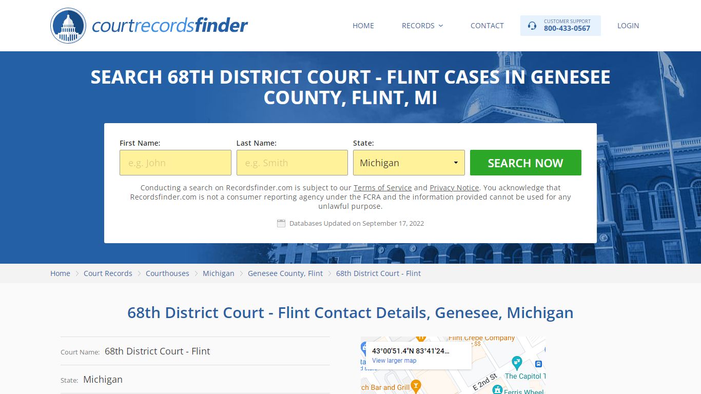 68th District Court - Flint Case Search - Genesee County, MI ...